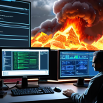 **

"A layered defense system protecting a web application. In the foreground, a firewall blocks malicious traffic. Behind it, code analysis tools highlight vulnerabilities in the source code. In the background, security engineers monitor logs for intrusion attempts, with a cloud security icon subtly visible. The overall scene represents a multi-faceted approach to software security from design to operation. Cybersecurity concept art, digital illustration."

**
