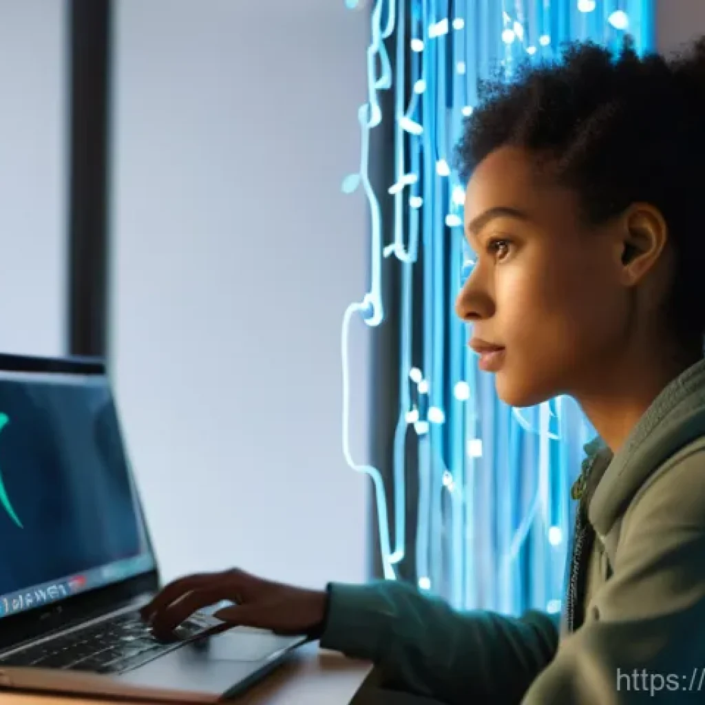 추적 방지를 위한 브라우저 설정 방법 - A gender-neutral individual, appearing to be in their late 20s, is looking intently at a laptop scre...