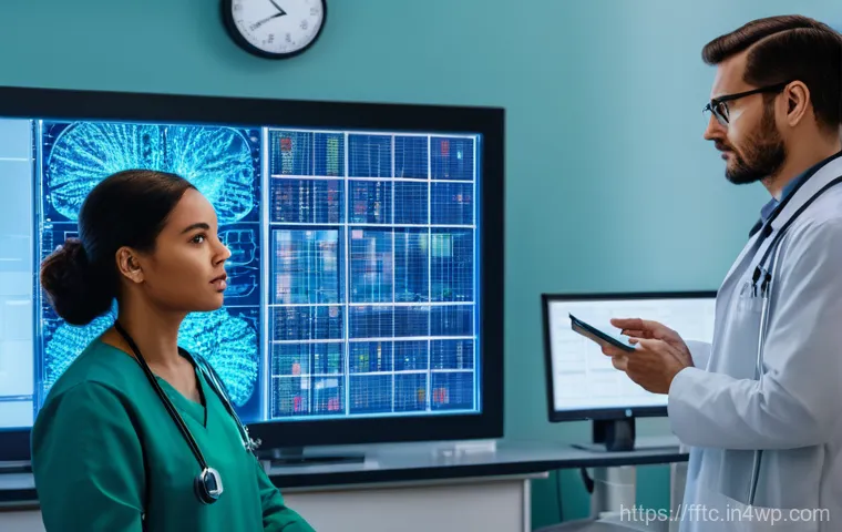 업데이트가 필요한 사이버보안 인식 - **AI in Small Hospital: A Double-Edged Sword**
    "A realistic and modern depiction of a small hosp...